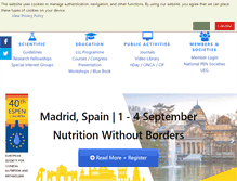Tablet Screenshot of espen.org